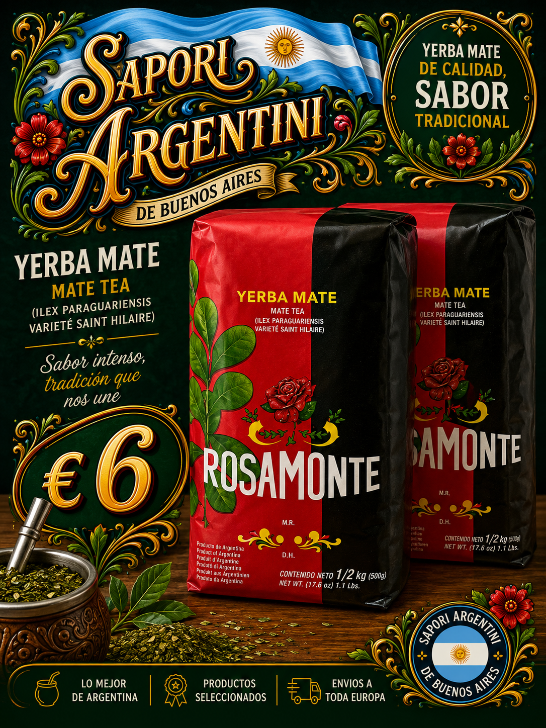 Yerba Rosamonte 500g